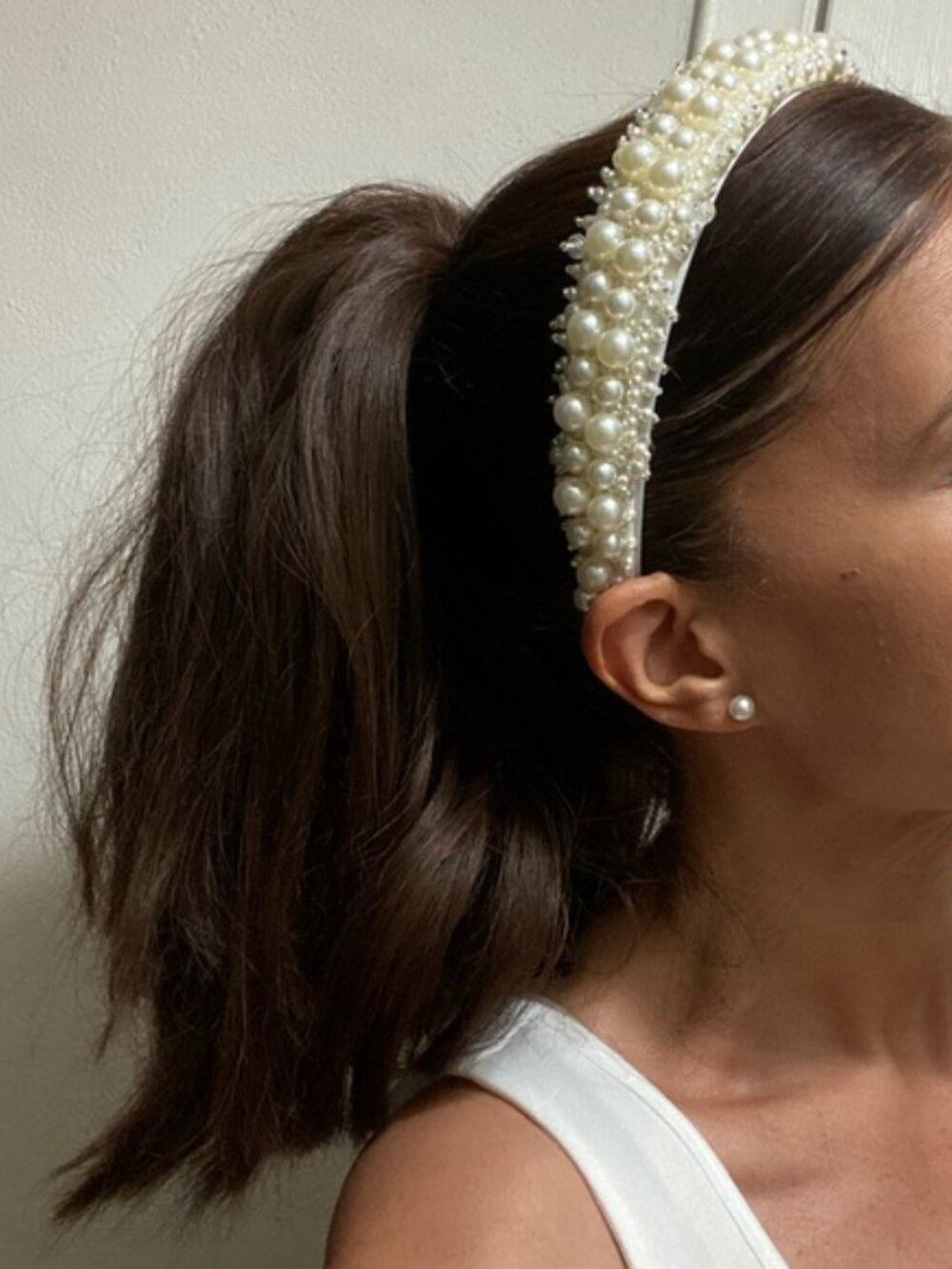 Boutique Handmade Intricate Pearl Headband - NWOT